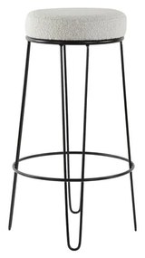 Бял тапициран бар стол (височина на седалката 73 cm) Alice – Light &amp; Living