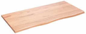 3156131 vidaXL Плот за баня светлокафяв 100x50x2 см обработено масивно дърво