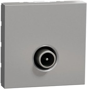 SE Розетка TV тип коаксиал 1.5dB 2 мод. цвят Алуминий Unica  - NU346230