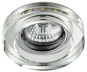 LED Лампа за окачен таван ELEGANT DOUBLE LIGHT GU10/50W+LED/3W кръгла