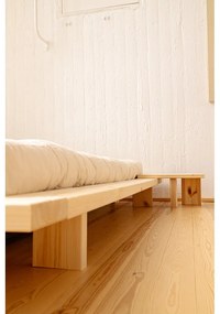 Кафяво нощно шкафче от масивен бор Japan – Karup Design