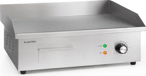 Klarstein Grillmeile 3000G, електрическа скара, 3000 W, плоча за скара, 54.5 x 35 см, гладка