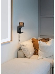 Матово черна стенна лампа Comfort – Trio