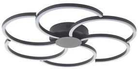 Brilliant - LED Плафониера FICO LED/32W/230V Ø 65 см черен