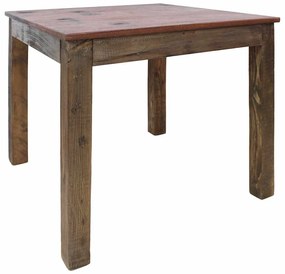244495 vidaXL Трапезна маса, смесена регенерирана дървесина, 82x80x76 cм