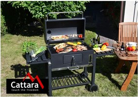 Черна скара на дървени въглища Royal Grande XXL - Cattara
