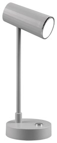 Светлосива настолна LED лампа с възможност за димиране (височина 28 cm) Lenny - Trio