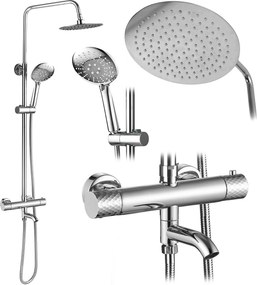 Душ система с Термостат Rea Lungo Diamond chrome