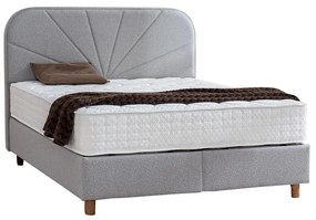 Тапицирана спалня с матрак DELUX PREMIUM 160 x 200 - сив