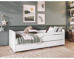 Бяло детско легло 80x200 cm с включен матрак/с включена подматрачна рамка Duuli – ELTAP