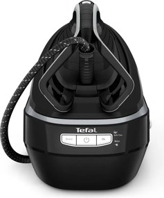 Парогенератор Tefal Pro Express Vision GV9821E0, 3000 W, 9 bar, 1.2 л, 800 g/min, Smart Steam, Система против капене и варовик, Вертикално гладене, Черен/сив