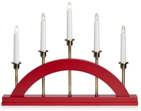 Червена коледна светлинна украса Bridge – Markslöjd