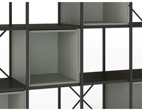 Зелено-черна библиотека 140x179 cm Anya – Marckeric