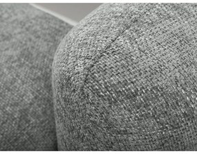 Сив шенилов разтегателен ъглов диван с място за съхранение (ляв ъгъл) Mele – Makamii