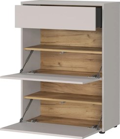 Кремаво матово шкафче 70x99x34 cm Binetto – Germania