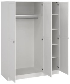 Бял гардероб 147x200 cm Billund - Tvilum