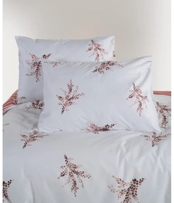 Бяло/розово единично спално бельо от памук Renforcé 140x200 cm Breeze Floral – Mila Home Luxury