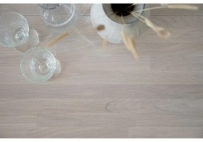 Светъл дъбов плот за удължаване на сгъваемата дъбова маса за хранене Filippa - Rowico