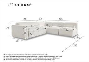 Светлозелен ъглов диван (десен ъгъл) Flex Felix – Miuform