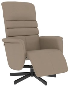 356707 vidaXL Наклоняем стол с поставка за крака, капучино, изкуствена кожа