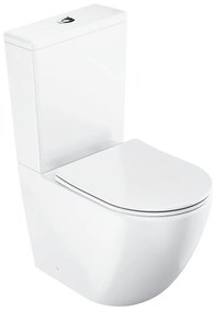 Ravak X01870 - комбинирано WC Rimless със седалка SoftClose OPTIMA, керамика/бяла