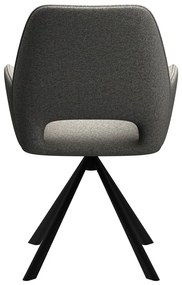 Тъмносив трапезен стол с подлакътници Graham – Actona