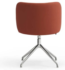 Тапициран трапезен стол в тухлен цвят Mogi – Teulat