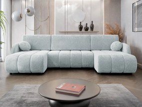 Ъглов диван Zara U-Светло сиво