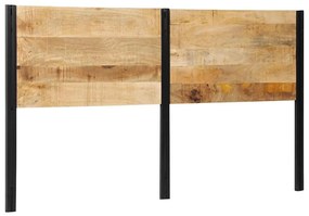 4017555 vidaXL табла за глава 180 cm от масивно дърво манго и желязо