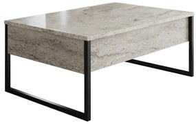 Кафе маса Luxe, цвят Травертин Черен