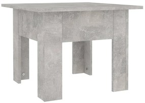 810239 vidaXL Кафе маса, бетонно сива, 55x55x42 см, инженерно дърво