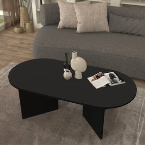 Кафе маса от меламин Cortado в черен цвят 120x60x39.6см.