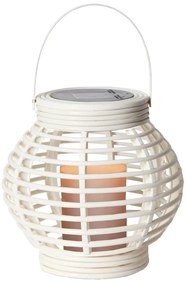 Бял соларен LED фенер, подходящ за употреба на открито, височина 16 см Rotang - Star Trading