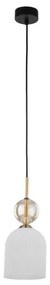 Пендел на кабел SOPHIA 1xE14/10W/230V черен/димчато бежов/бял