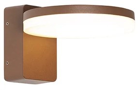 Модерна външна стенна лампа ръждиво кафява с LED IP54 - Esmee