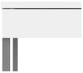 Бяла работна маса , 126 x 52 cm Function Plus - Tvilum