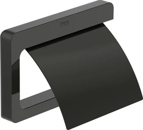 Държач за тоалетна хартия с капак, A817033CN0, Roca, титаниево черно, 15х2.4х11.6см