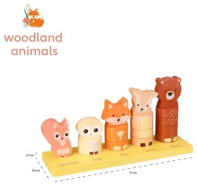 Низанка за броене с животни - Woodland Animals