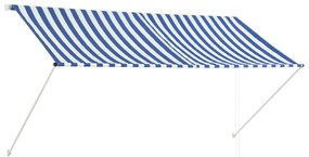 Sonata Сенник с падащо рамо, 250х150 см, синьо и бяло