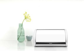 Кутия за хляб Brabantia Roll Top 646888, 11 л, 31.6x26.5 см, Специална структура, Инокс