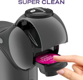 Еспресо машина Krups KP243B10 NDG GENIO S ANTHRACITE, 1500W, 15 bar, 0.8 л, Работа с NESCAFÉ® Dolce Gusto® капсули, LED, XL функция, Сив/антрацит