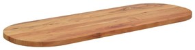 370089 vidaXL Плот за маса, 140x50x2,5 см, овален, масивна акация