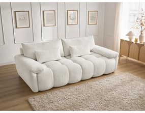 Бял шенилов диван 264 cm Ivane – Bobochic Paris