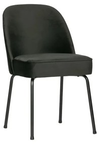 Черни кадифени трапезни столове в комплект 2 бр. Vogue – WOOOD