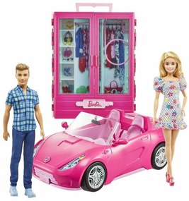 Комплект Кукли Barbie GVK05 Фигурки x 2 Кола Шкаф