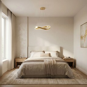 ВИСЯЩА ТАВАННА ЛАМПА SWE065-CP 40cm BRUSH GOLD
