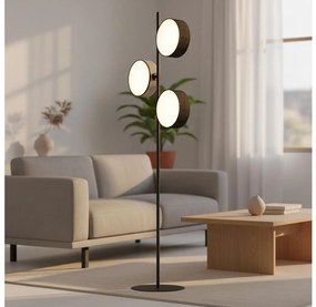 Подова лампа DRUMZ 3xE14/10W/230V черна/сива