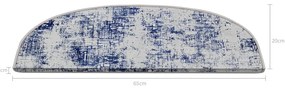 Сини килимчета за стълби в комплект от 16 части 20x65 cm Digital City - Vitaus