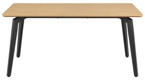 Трапезна маса с дъбов плот 90x160 cm Cadiz – Actona