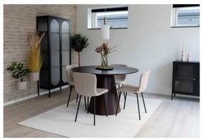 Кръгла маса за хранене с плот от орехово дърво ø 120 cm Bolton - House Nordic